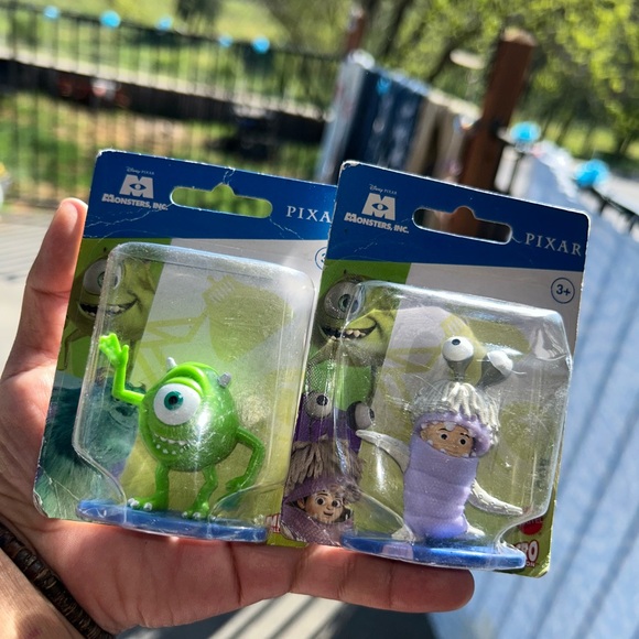 Pixar Other - Monsters Inc. Green and Purple Toy Figures